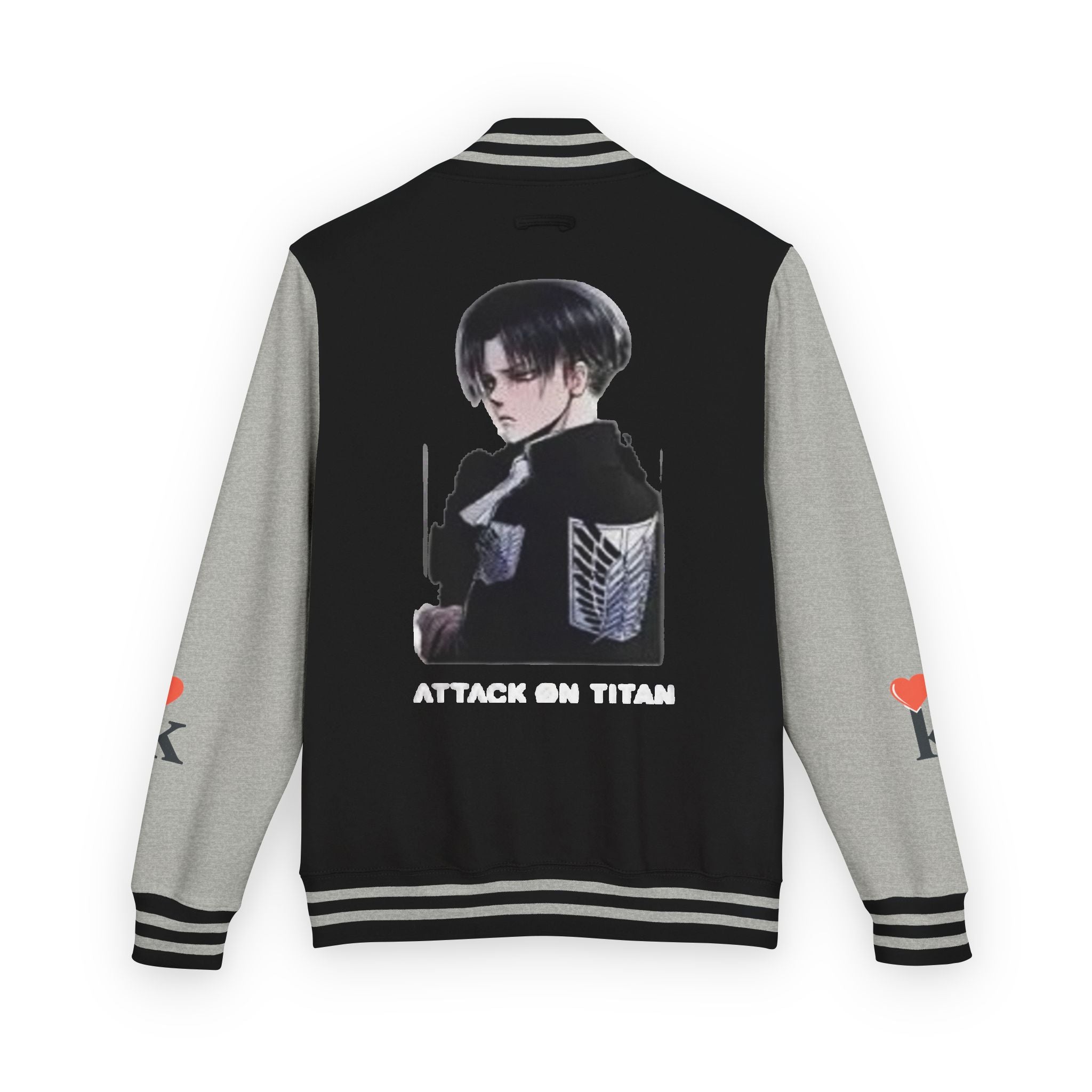 Attack on Titan Levi Varsity Jacket - Anime Letterman Jacket with Scout Regiment Emblem