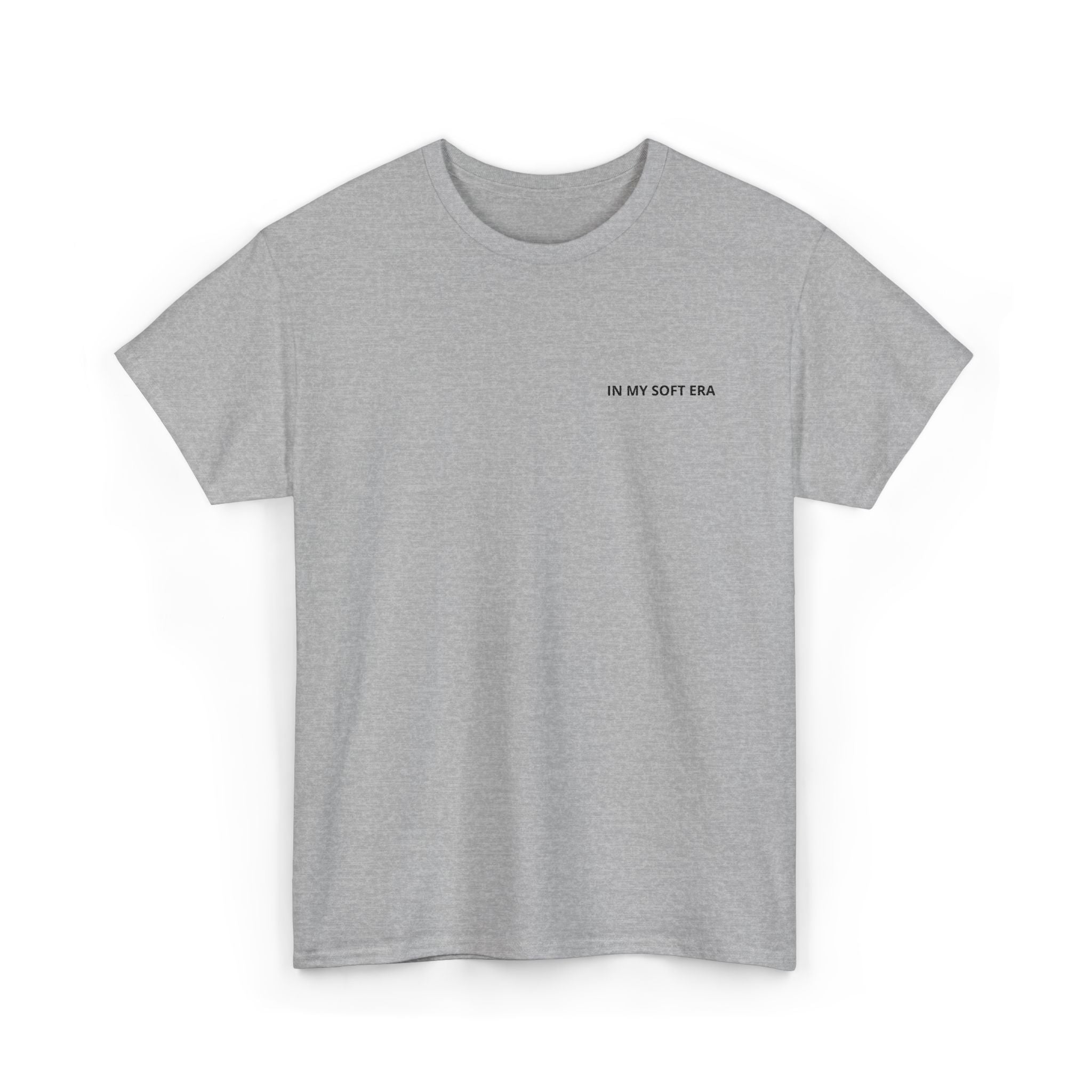 Minimal "In My Soft Era" Tee — Casual White Graphic T-Shirt