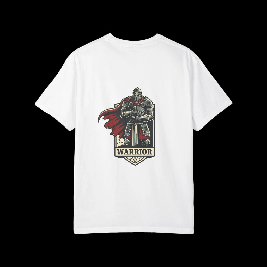 Warrior Knight Graphic T‑Shirt — Medieval Armor Design