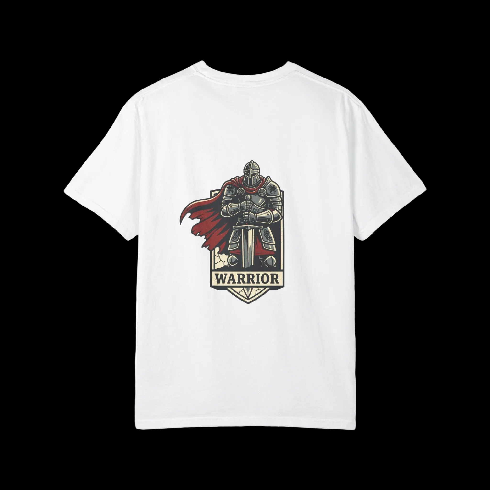 Warrior Knight Graphic T‑Shirt — Medieval Armor Design
