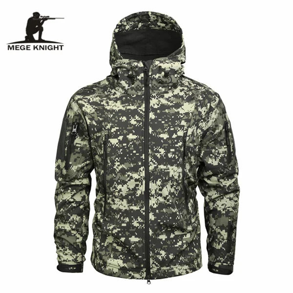 Autumn Men's Military Camouflage Fleece Jacket Army Tactical Clothing
