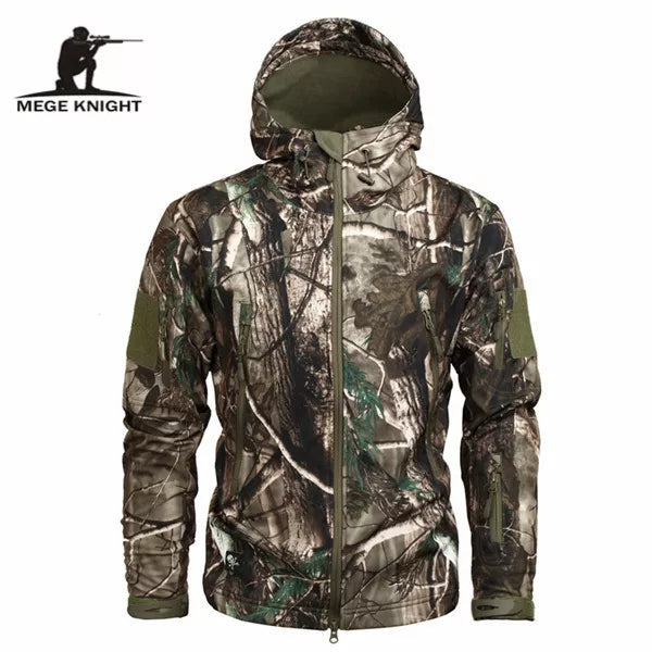 Autumn Men's Military Camouflage Fleece Jacket Army Tactical Clothing