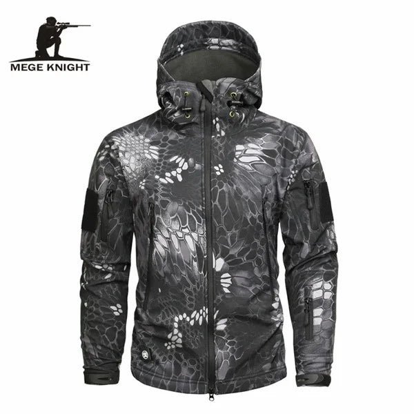 Autumn Men's Military Camouflage Fleece Jacket Army Tactical Clothing