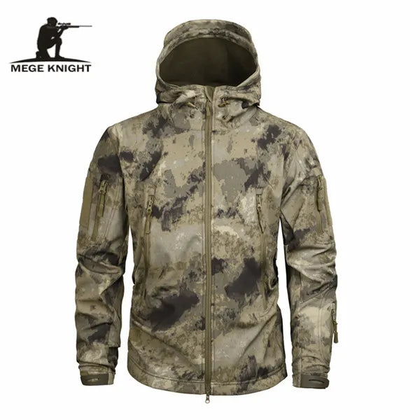 Autumn Men's Military Camouflage Fleece Jacket Army Tactical Clothing