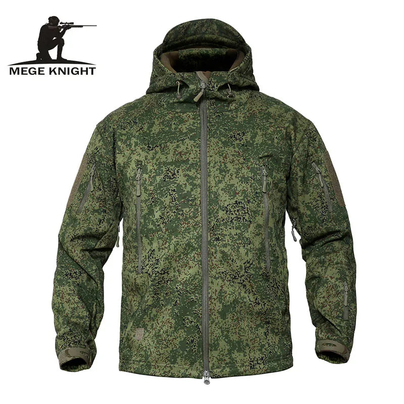 Autumn Men's Military Camouflage Fleece Jacket Army Tactical Clothing