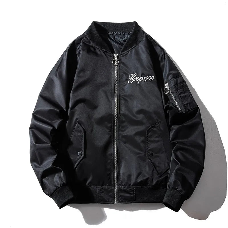 Embroidery Mens Bomber Jacket Dragon Tiger