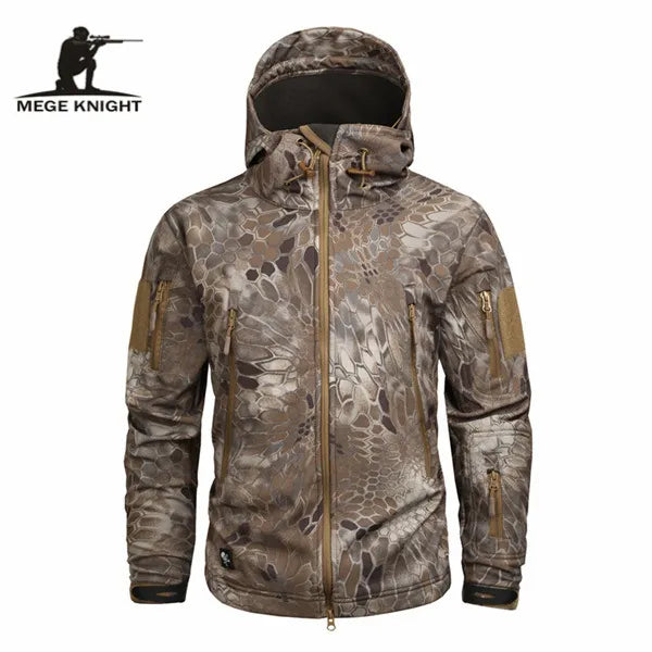 Autumn Men's Military Camouflage Fleece Jacket Army Tactical Clothing