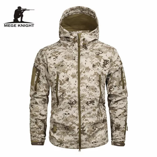 Autumn Men's Military Camouflage Fleece Jacket Army Tactical Clothing