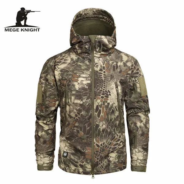 Autumn Men's Military Camouflage Fleece Jacket Army Tactical Clothing