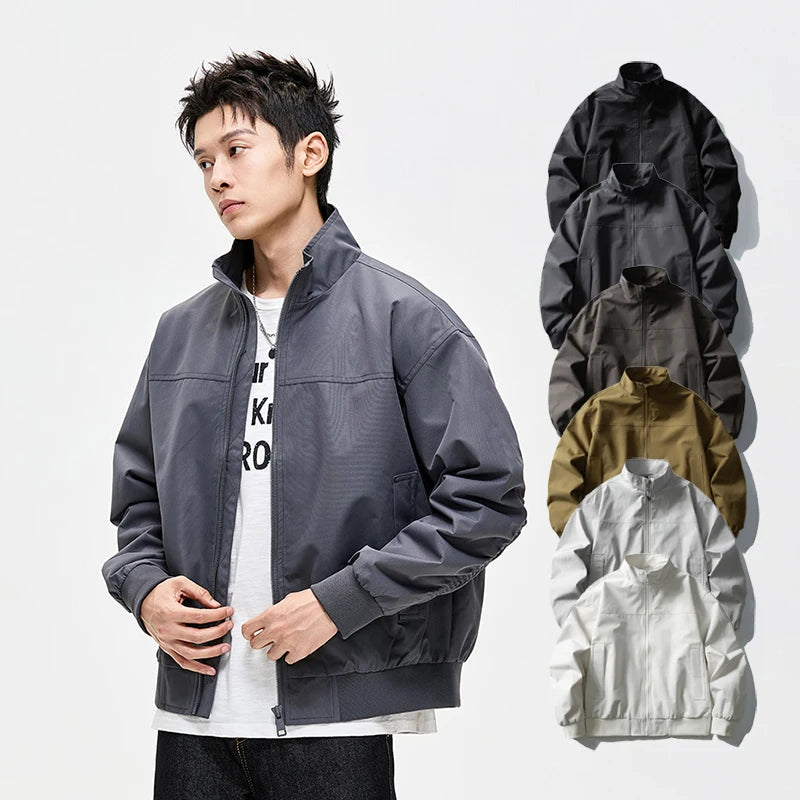 Men S Clothing Windbreaker Jacket With Polyester Lining Mens Clothes