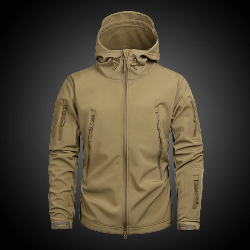 Autumn Men's Military Camouflage Fleece Jacket Army Tactical Clothing