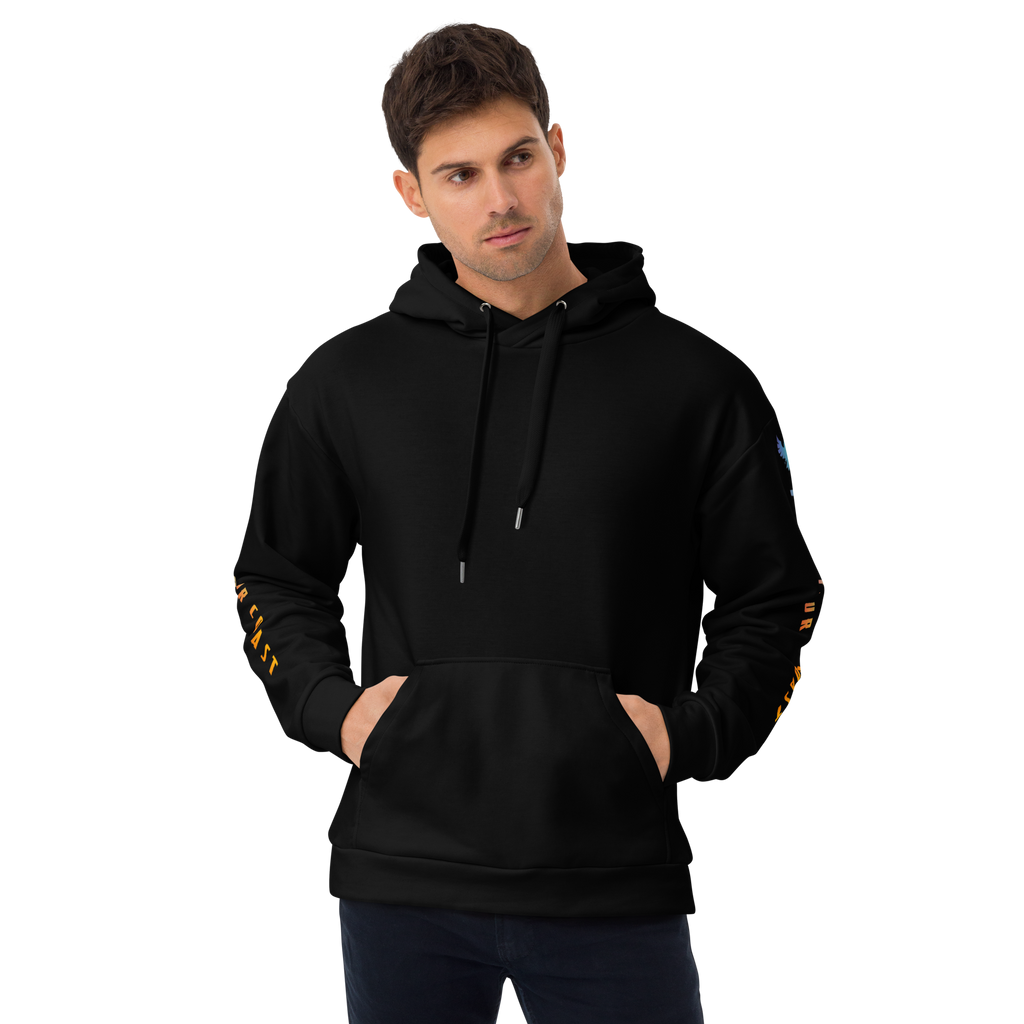 Find Your Coast® Rainbow Sleeve Recycled Hoodie