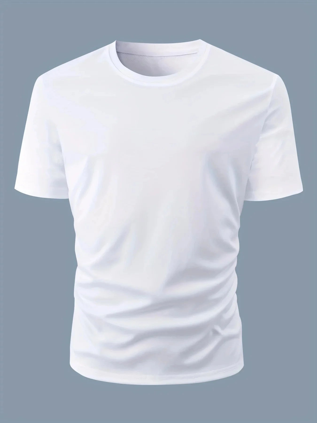 Summer men's 100% cotton casual loose fit large letter print round neck short sleeved T-shirt top High Street Unisex style